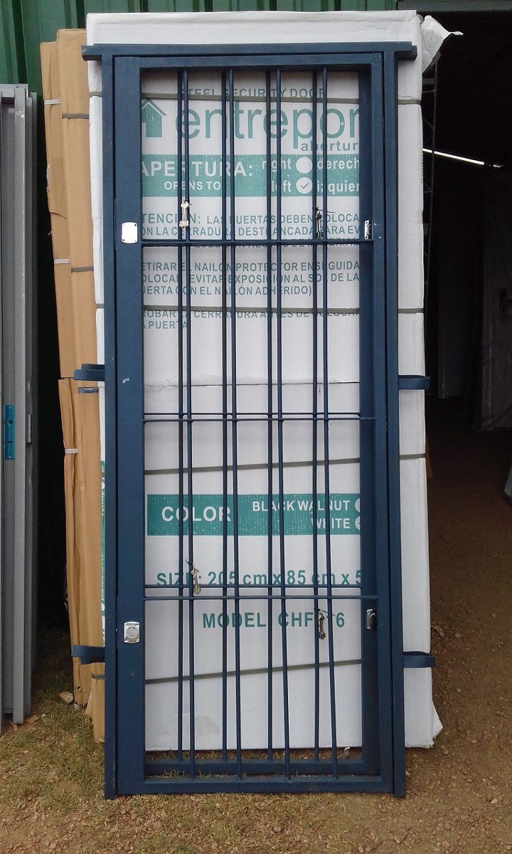 PUERTA REJA 2 CERROJOS